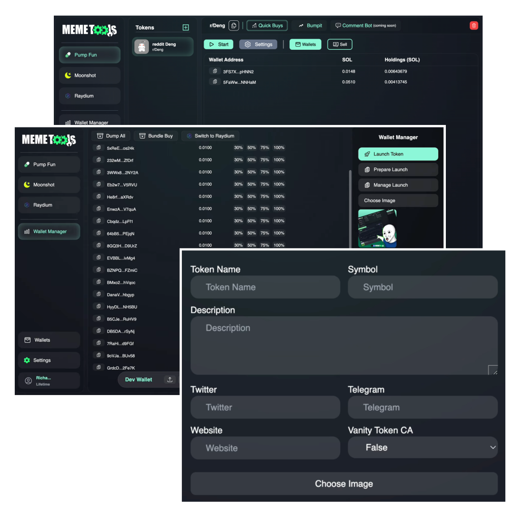 Meme Tools Dashboard