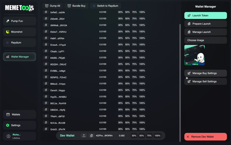 Wallet Manager Feature
